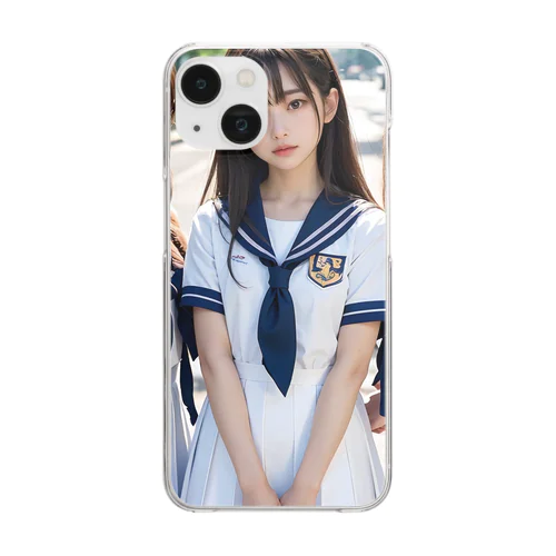 AI美女　 Clear Smartphone Case