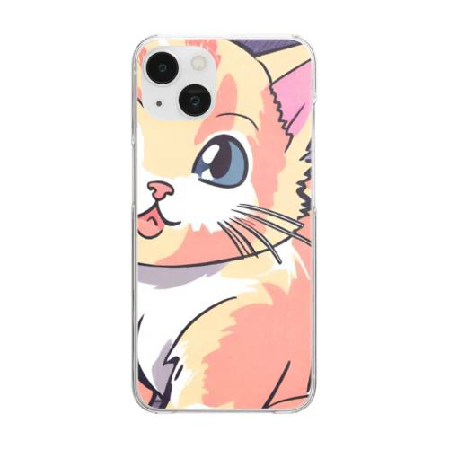 かわいい子猫グッズ Clear Smartphone Case