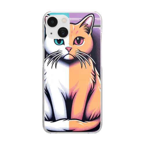 シュレディンガーキャット Clear Smartphone Case