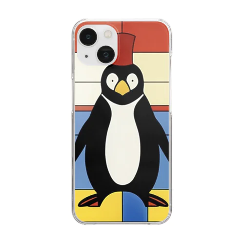 ペンギンの散歩 Clear Smartphone Case