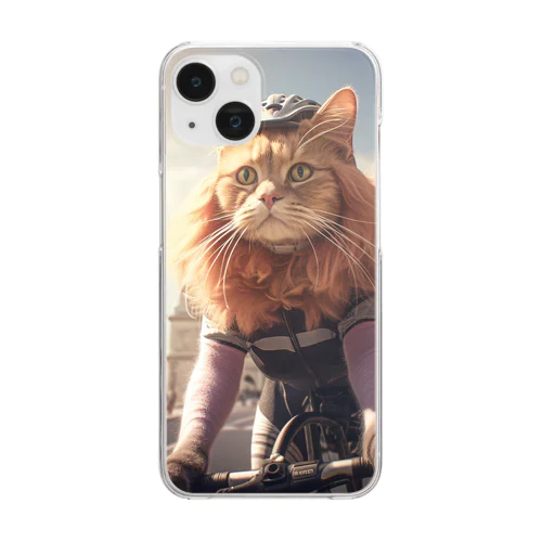 猫の妄想日常-b Clear Smartphone Case