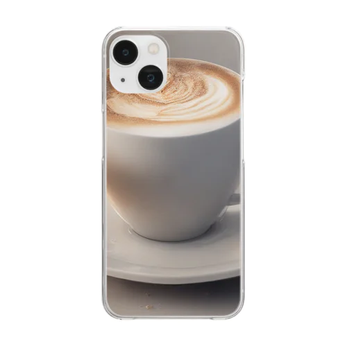 カプチーノ　cappuccino Clear Smartphone Case