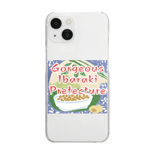 【茨城県】ご当地名産デザイングッズ Clear Smartphone Case