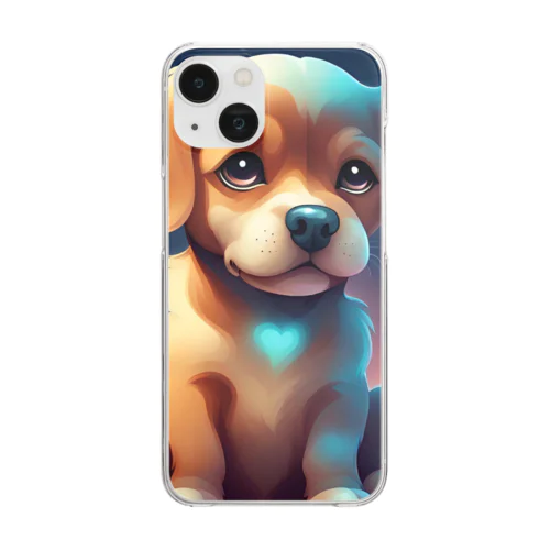 かわいい犬 Clear Smartphone Case