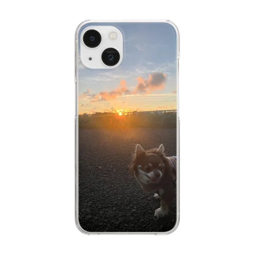 保護犬ミミ　インスタ使用画像 Clear Smartphone Case