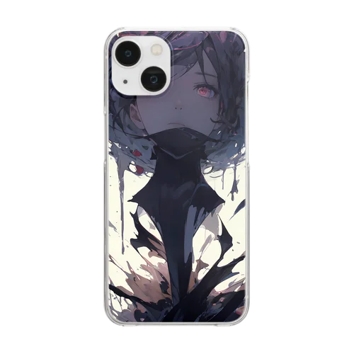 闇に落ちた美女 Clear Smartphone Case