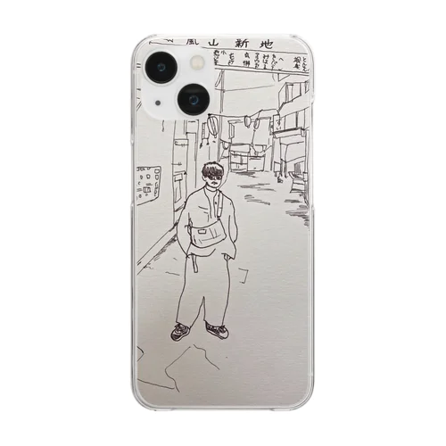 佇む人 Clear Smartphone Case