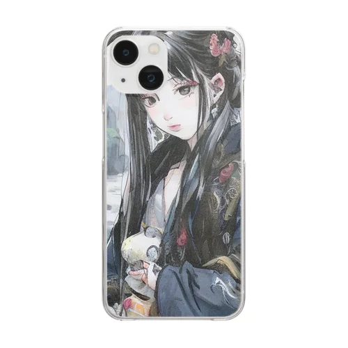 美しいゴシック様式の女性 Clear Smartphone Case