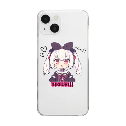 BIKKURI GIRL Clear Smartphone Case