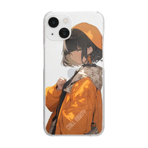 CHILL AUTUMN GIRL 01 Clear Smartphone Case
