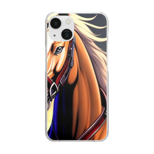 馬(horse) Clear Smartphone Case