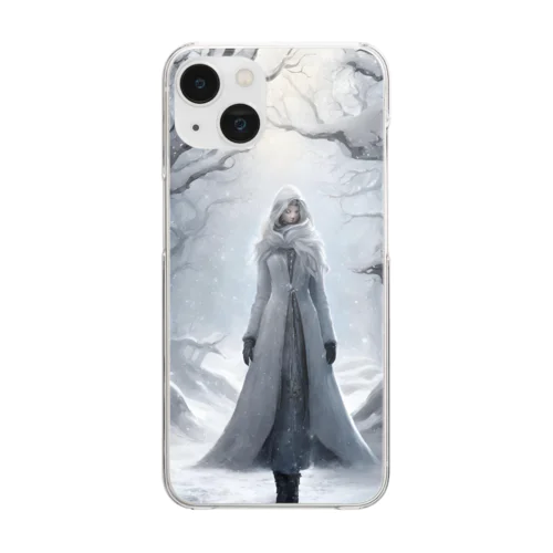 雪の魔女 Clear Smartphone Case