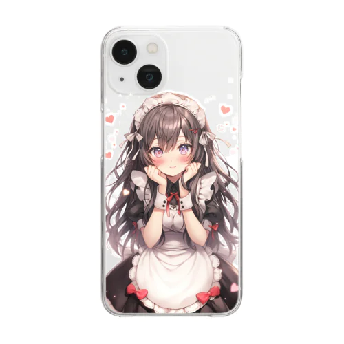 AIメイドカフェ　ジュンちゃん Clear Smartphone Case