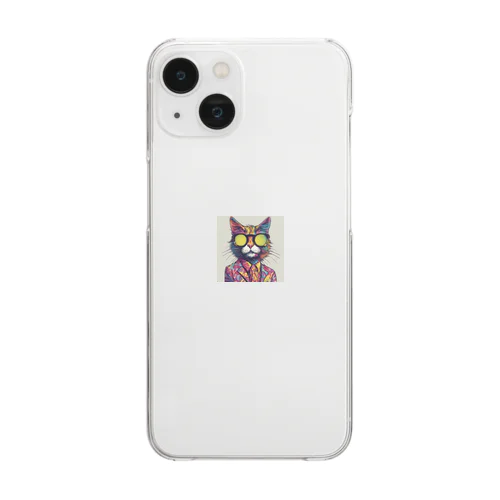 ファンキーCAT Clear Smartphone Case