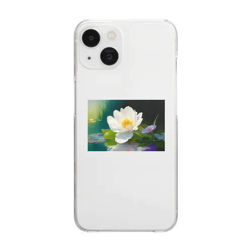 ひときわ美しい一輪の花 Clear Smartphone Case