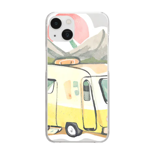 おしゃれキャンプイラスト Clear Smartphone Case