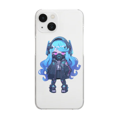 サイバーパンクgirl Clear Smartphone Case