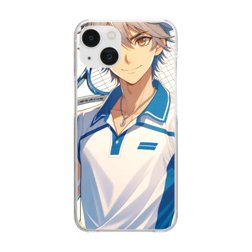 テニスプレイヤーTakashiくん Clear Smartphone Case