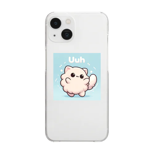 ふわもふ猫Uuh Clear Smartphone Case