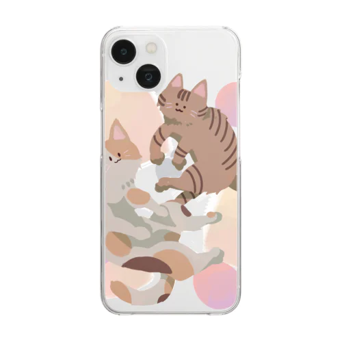 にゃんころず Clear Smartphone Case