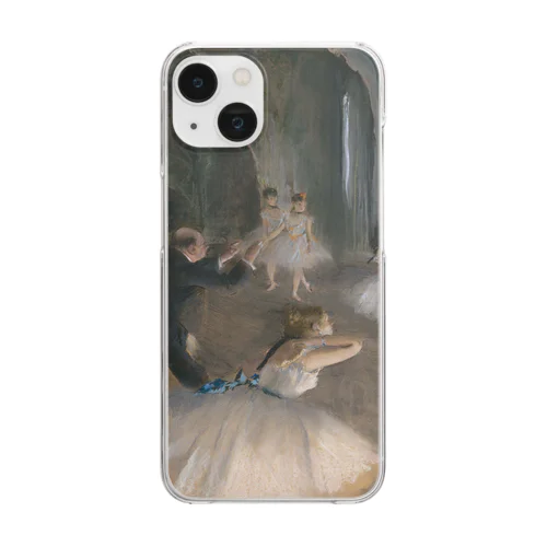ドガ「舞台のバレエ稽古」　エドガー・ドガの絵画【名画】踊り子シリーズ Clear Smartphone Case