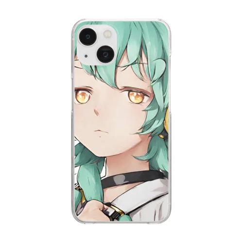 VOCALOID風 猫耳ちゃん Clear Smartphone Case