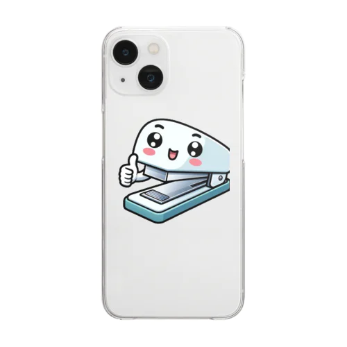 ホッチキス君 Clear Smartphone Case