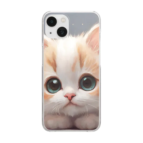 かわいい猫のグッズ Clear Smartphone Case