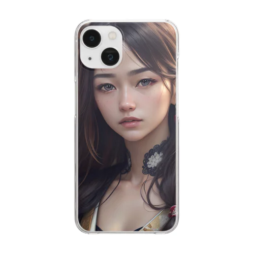 出会い Clear Smartphone Case