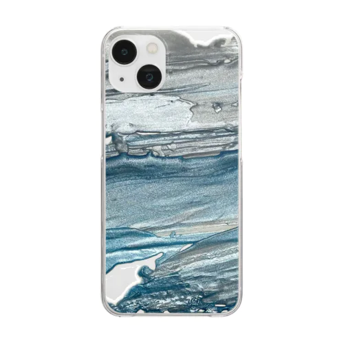 寒い海 Clear Smartphone Case