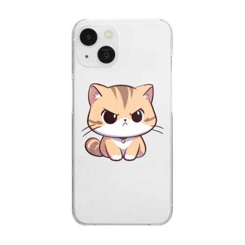 AI天風猫(怒1) Clear Smartphone Case