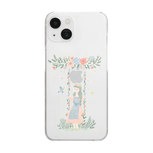 今日のおんなのこ達 Clear Smartphone Case