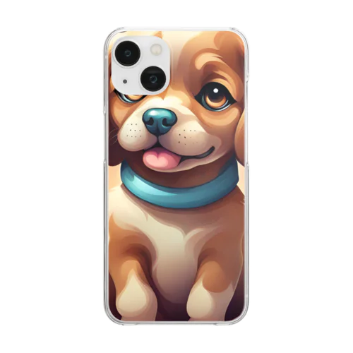 愛らしい犬 Clear Smartphone Case
