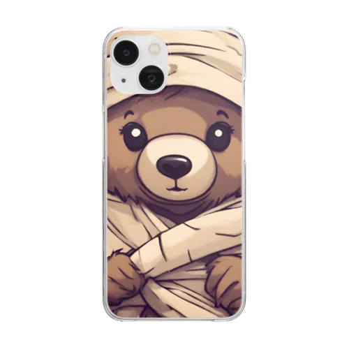 ミイラクマさん Clear Smartphone Case