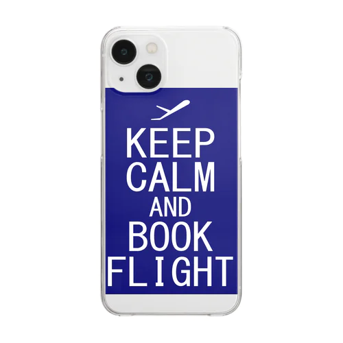 KeepCalm/blue Clear Smartphone Case