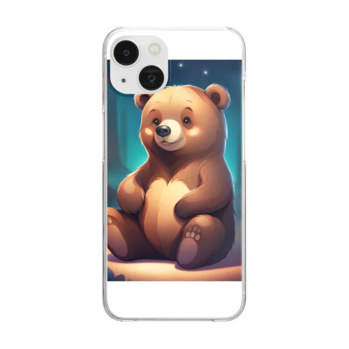 クマさんシリーズ Clear Smartphone Case