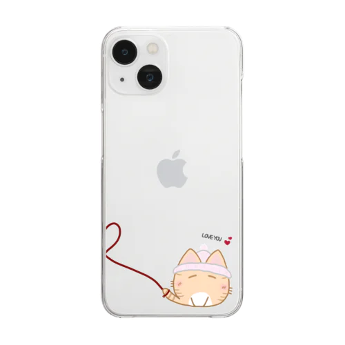 もこちゃんのお揃いケース Clear Smartphone Case