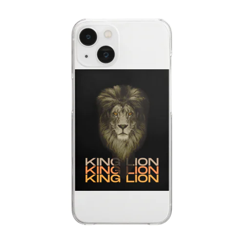 king lion Clear Smartphone Case