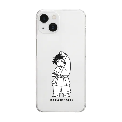 KARATE GIRL Clear Smartphone Case