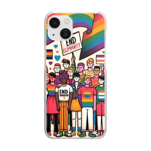 LGBT多様性 Clear Smartphone Case