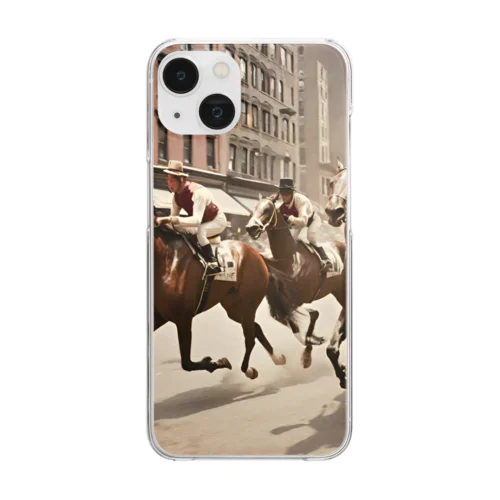 classic horse Clear Smartphone Case