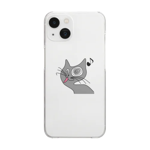 山猫ちゃん Clear Smartphone Case