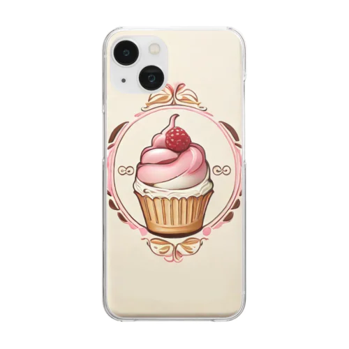 スイーツスマホケース(ストロベリーver） Clear Smartphone Case