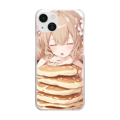 ゆるふわパンケーキちゃん Clear Smartphone Case