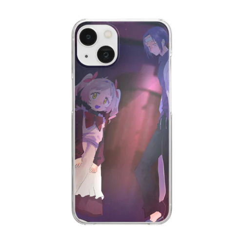 真登博士とりゅーなちゃん Clear Smartphone Case