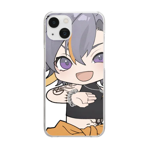 廻くんクリアケース Clear Smartphone Case