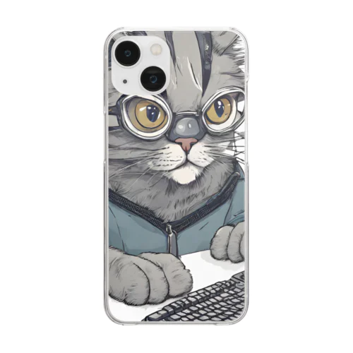 開発者猫 Clear Smartphone Case