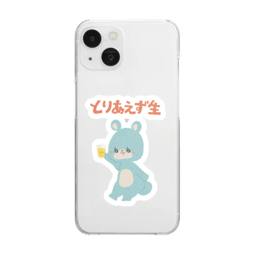 レトロファンシー「とりあえず生」 Clear Smartphone Case