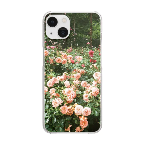 pink rose Clear Smartphone Case