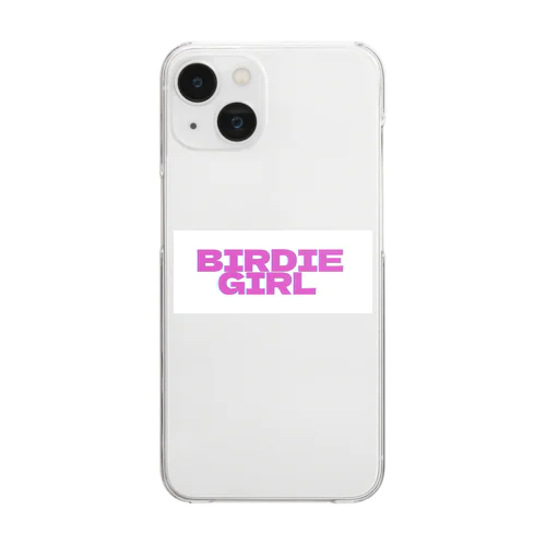 バーディーガールロゴ Clear Smartphone Case